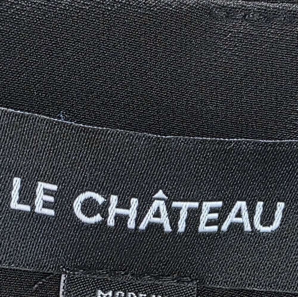 Le Chateau Black Midi Pencil Skirt Size 1 - Picture 3 of 6